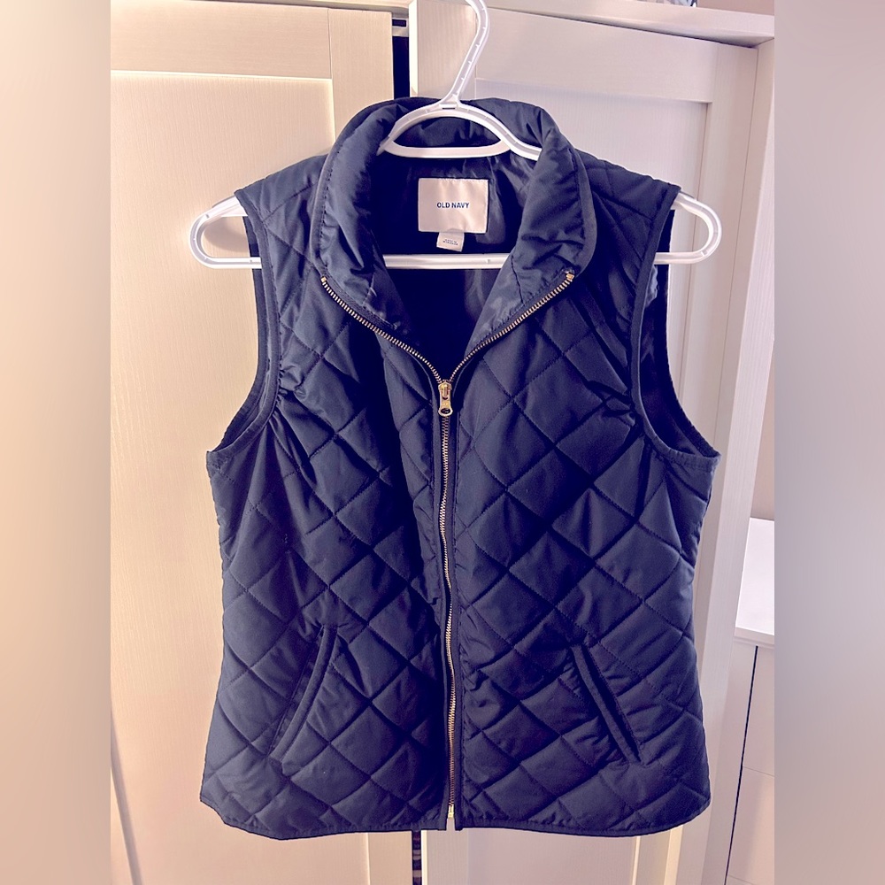 Old Navy, Women’s Size-Small, Navy Blue Quilted Vest